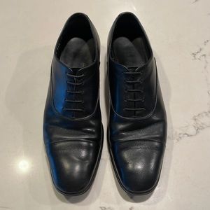 Ferragamo Rain Lux, matte black, rubber sole, size 8 D